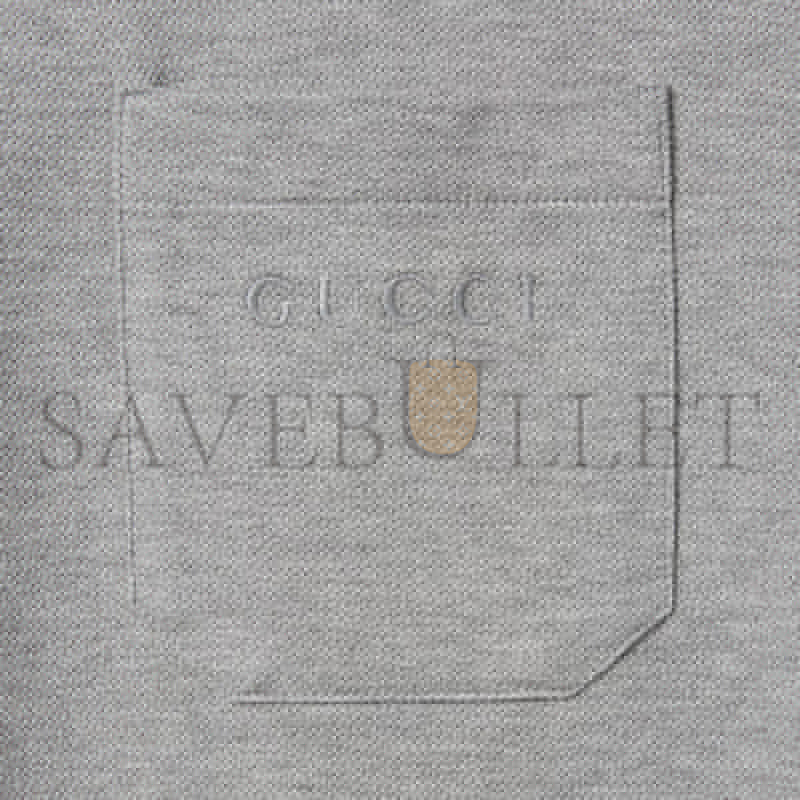 GUCCI COTTON PIQUET POLO SHIRT WITH EMBROIDERY 795174